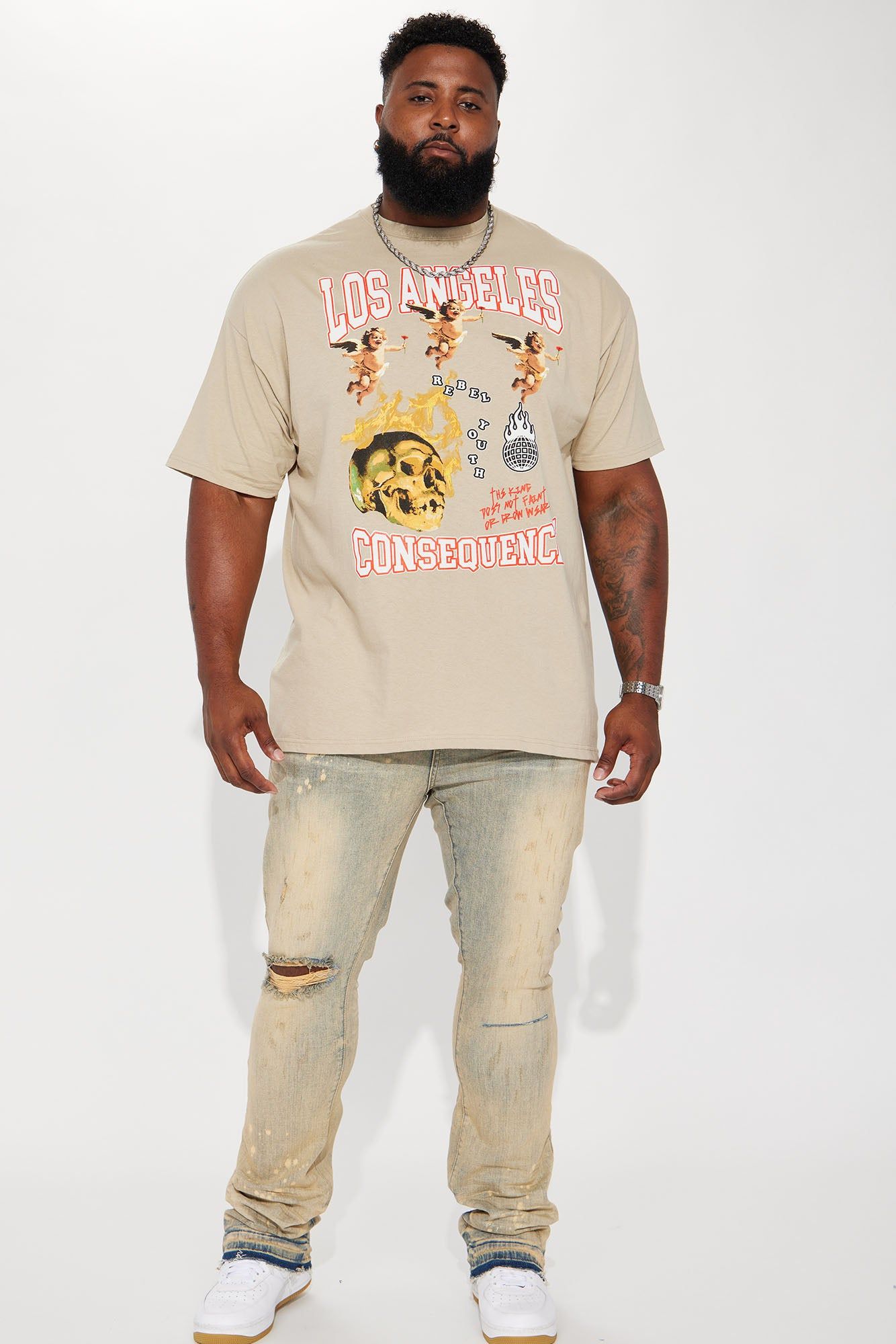 LA Consequence Short Sleeve Tee - Off White sold by Fashion Nova product image thumbnail 5