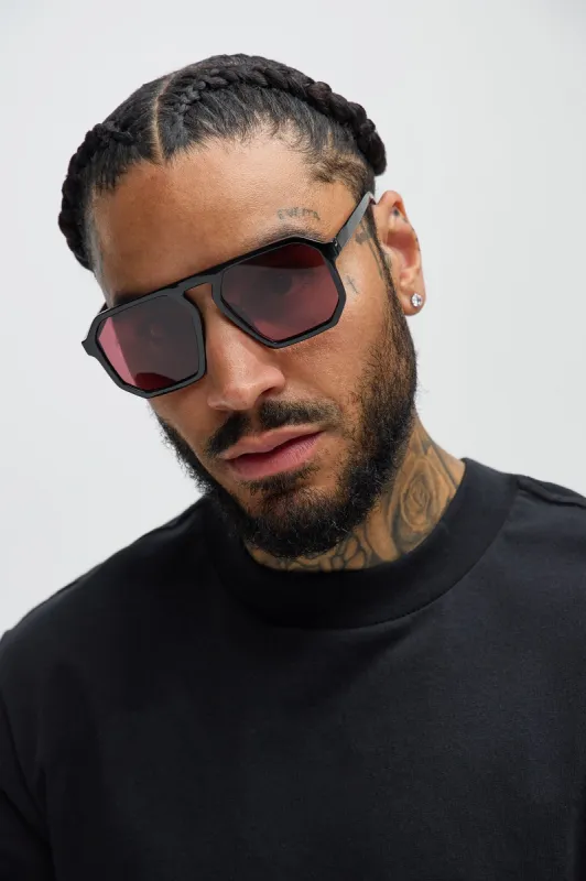 Not An Invitation Sunglasses - Black/Rose sold by Fashion Nova
