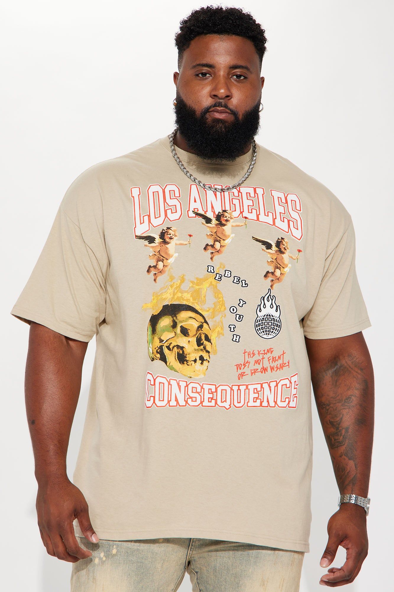 LA Consequence Short Sleeve Tee - Off White sold by Fashion Nova product image thumbnail 2