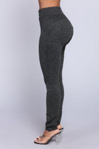 Carly Booty Lifting Leggings - Charcoal sold by Fashion Nova