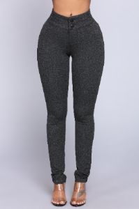 Carly Booty Lifting Leggings - Charcoal sold by Fashion Nova