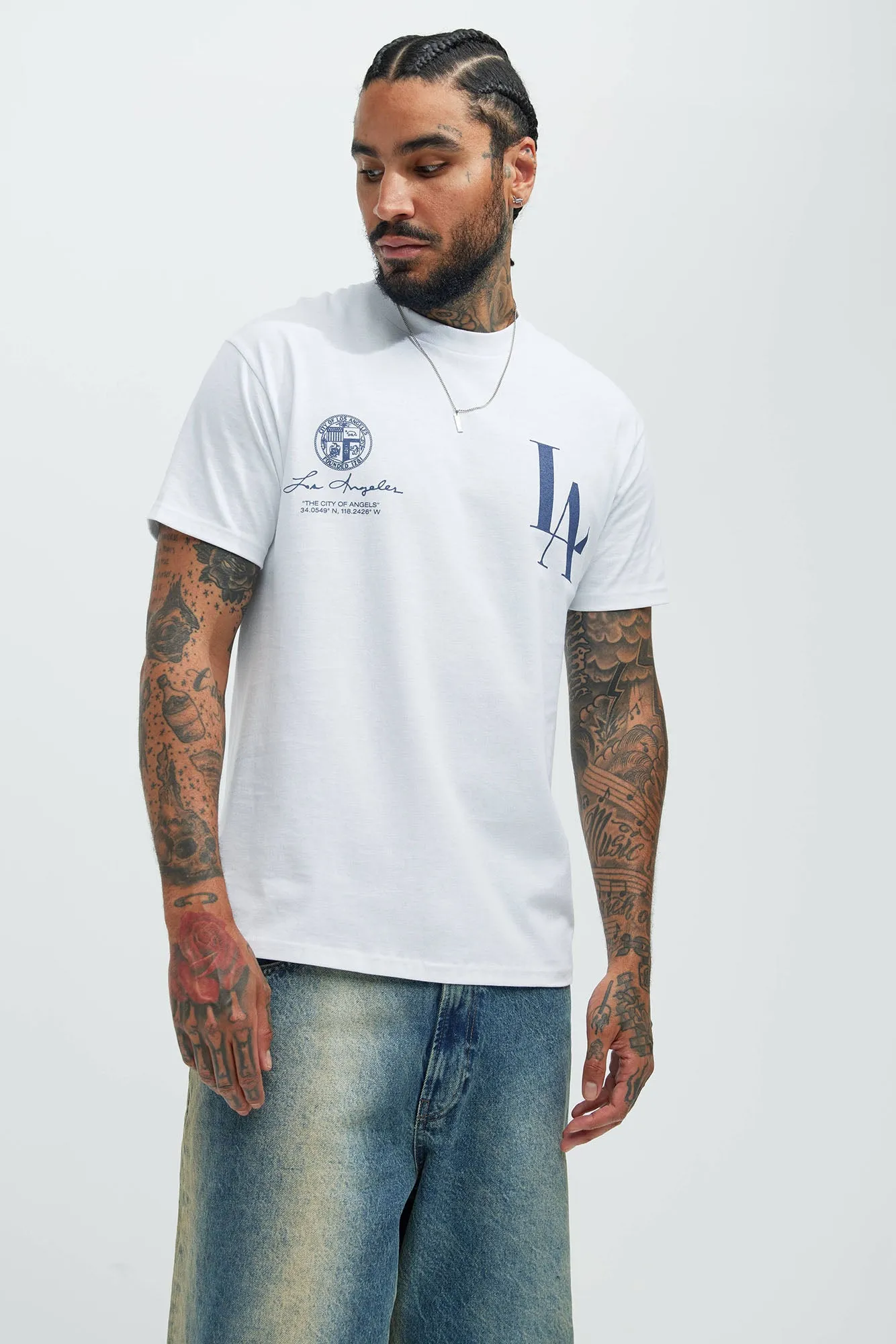 LA Love Letter Short Sleeve Tee - White sold by Fashion Nova product image thumbnail 3