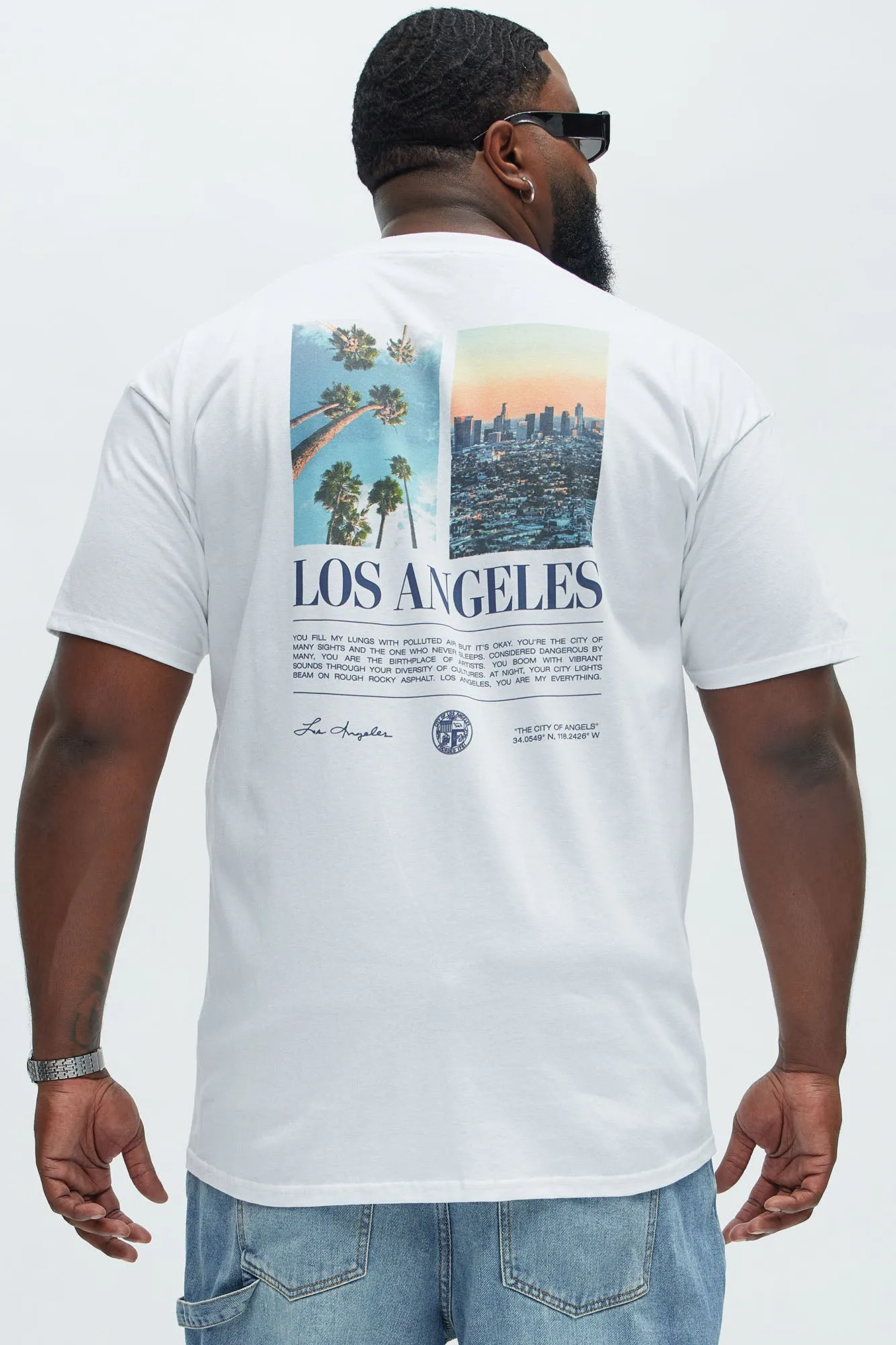 LA Love Letter Short Sleeve Tee - White sold by Fashion Nova product image thumbnail 5