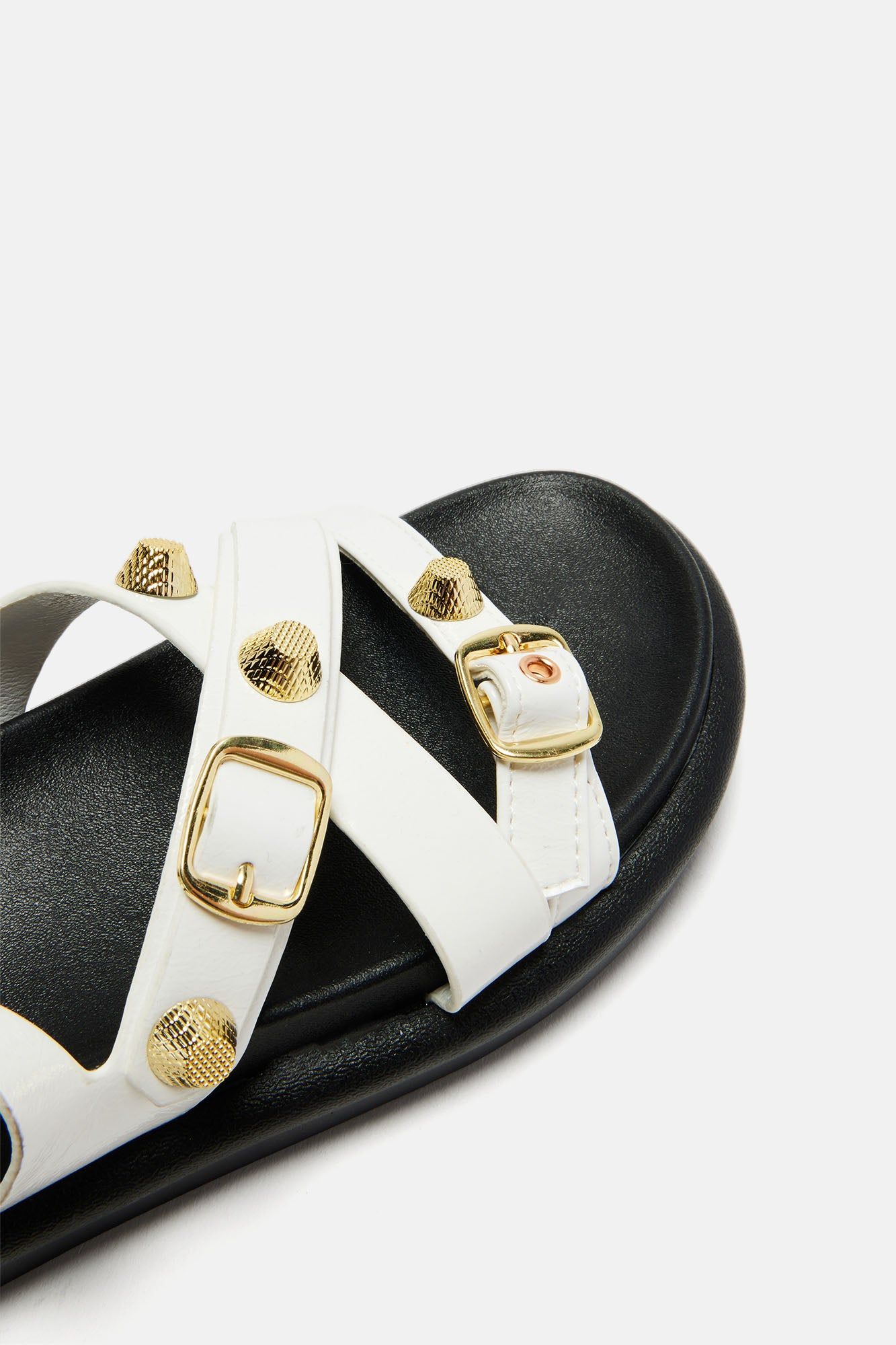 Forget The Rest Flat Sandals - White sold by Fashion Nova product image thumbnail 5