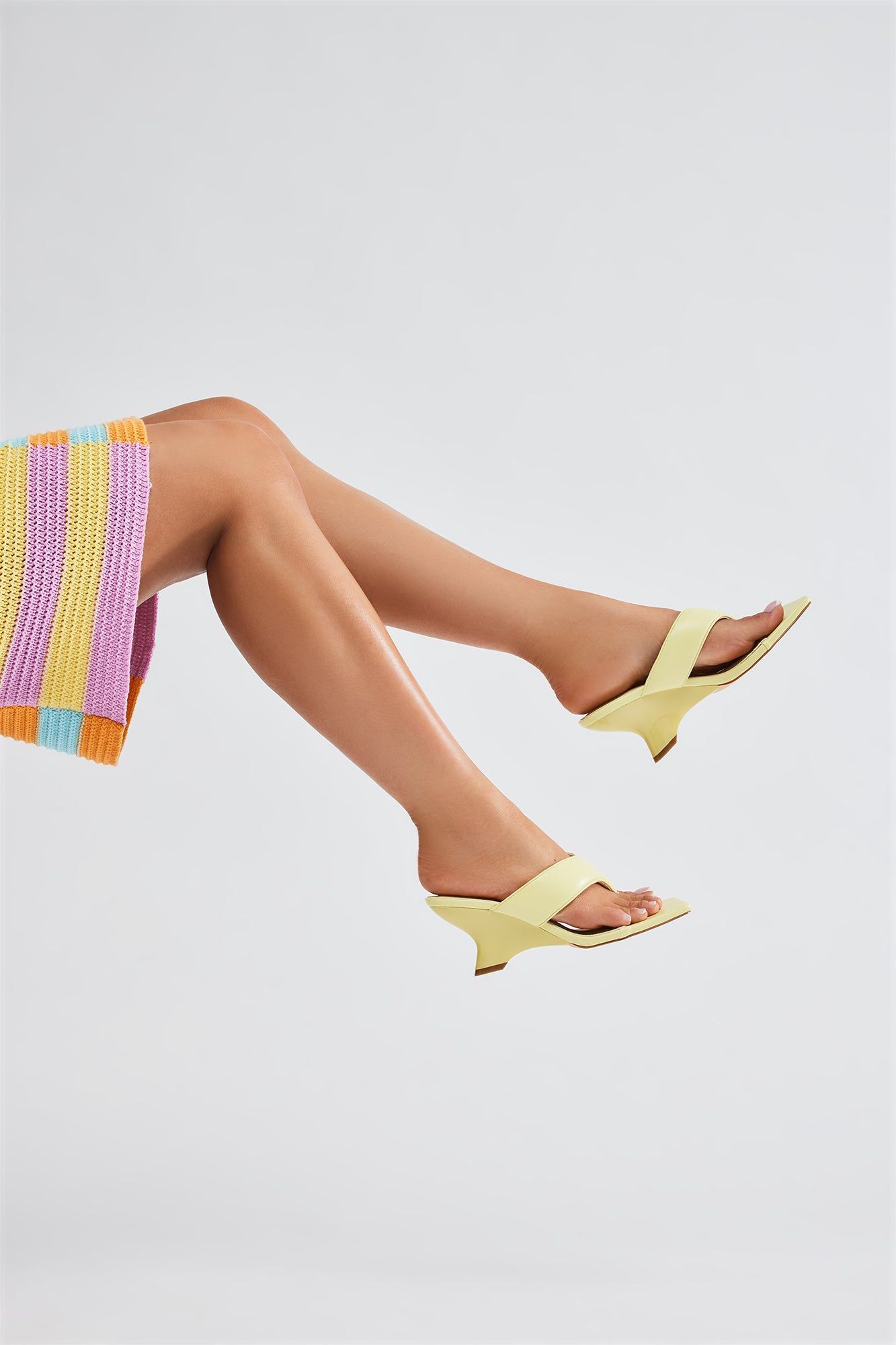 Let's Get Out Of Here Wedges - Yellow sold by Fashion Nova product image thumbnail 3