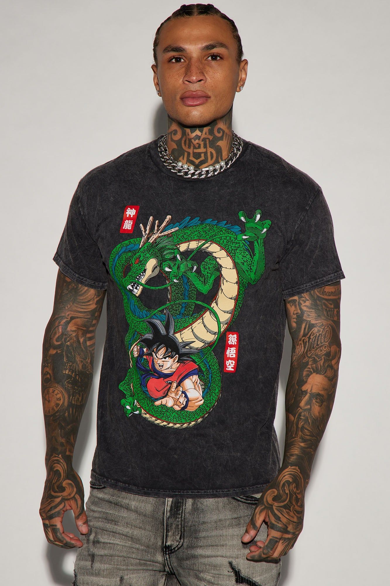 期間限定セール Dragonball Parallel | Black - Tee Sleeve Short Shenron X Goku Z その他