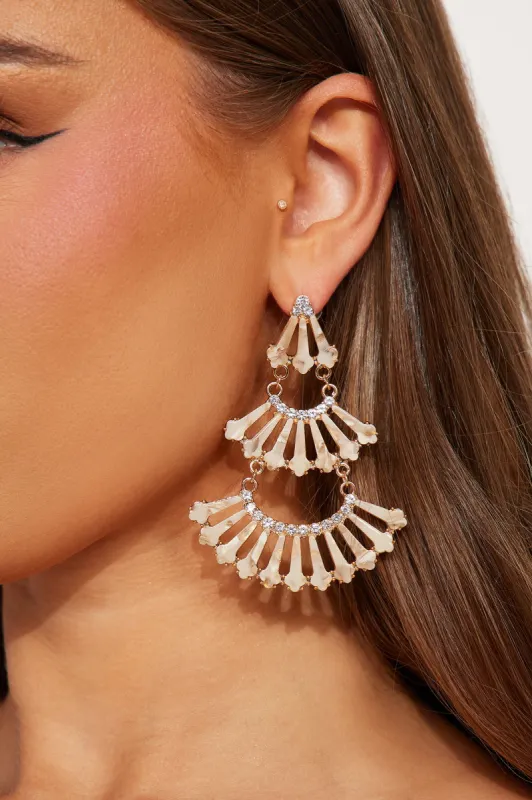 Maya Mermaid Earrings - Gold/combo sold by Fashion Nova