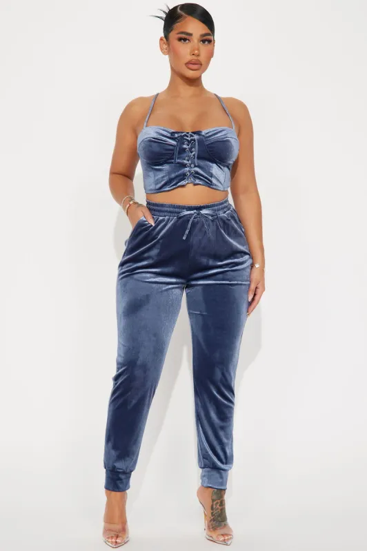 Down With You Jogger Set - Blue sold by Fashion Nova