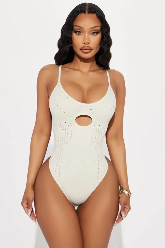 Simone Seamless Bodysuit - Cream sold by Fashion Nova