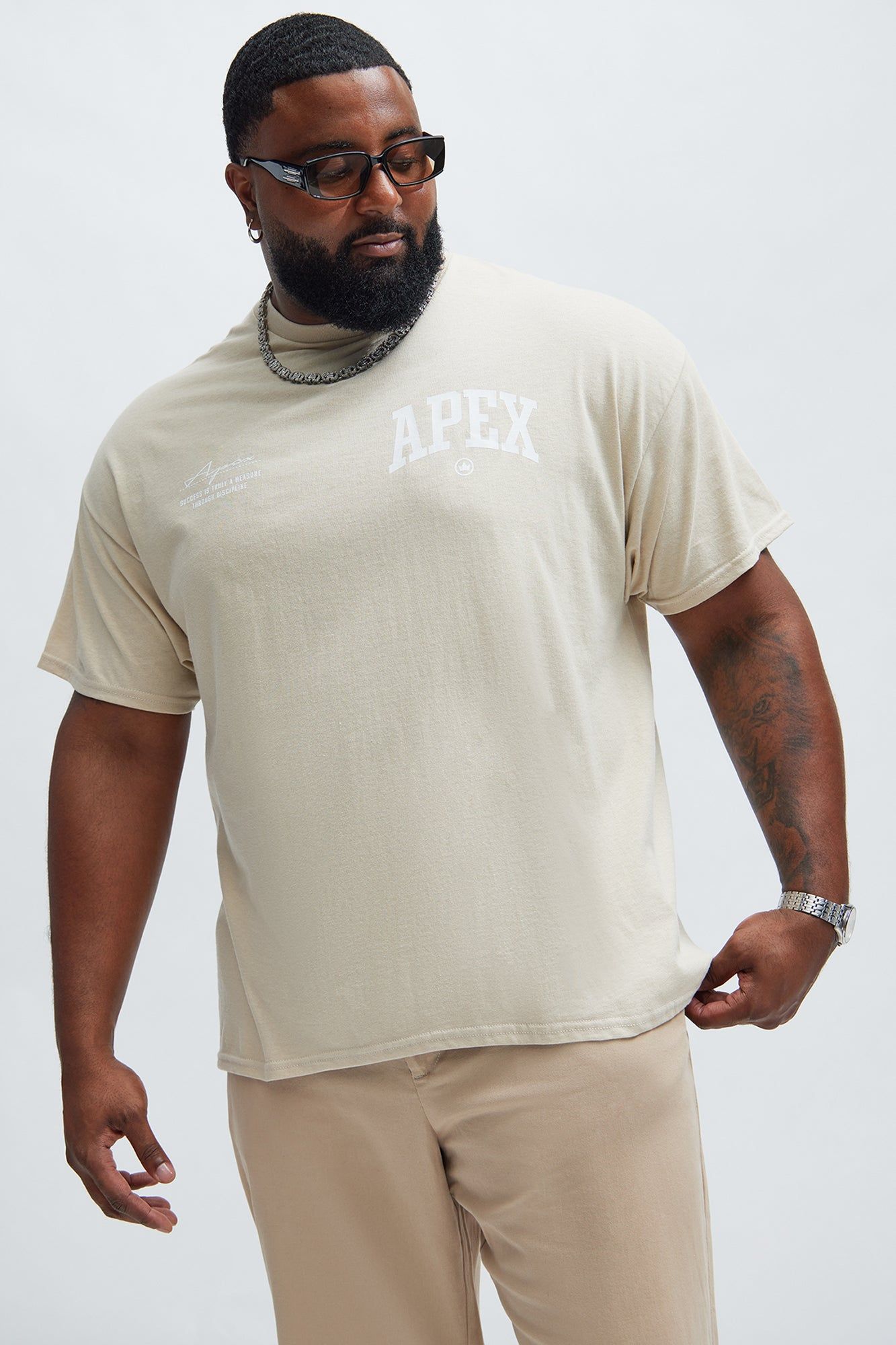 Apex Short Sleeve Tee - Sand sold by Fashion Nova product image thumbnail 5