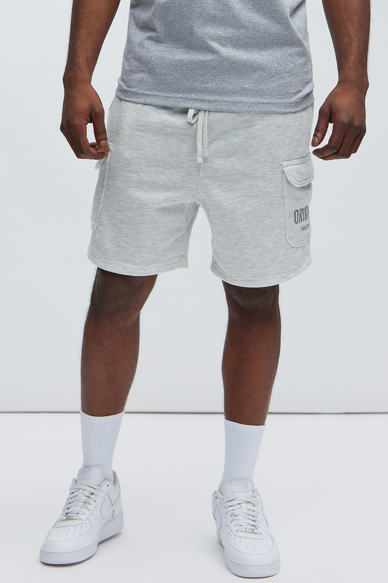 Originals Cargo Sweatshorts - Grey sold by Fashion Nova