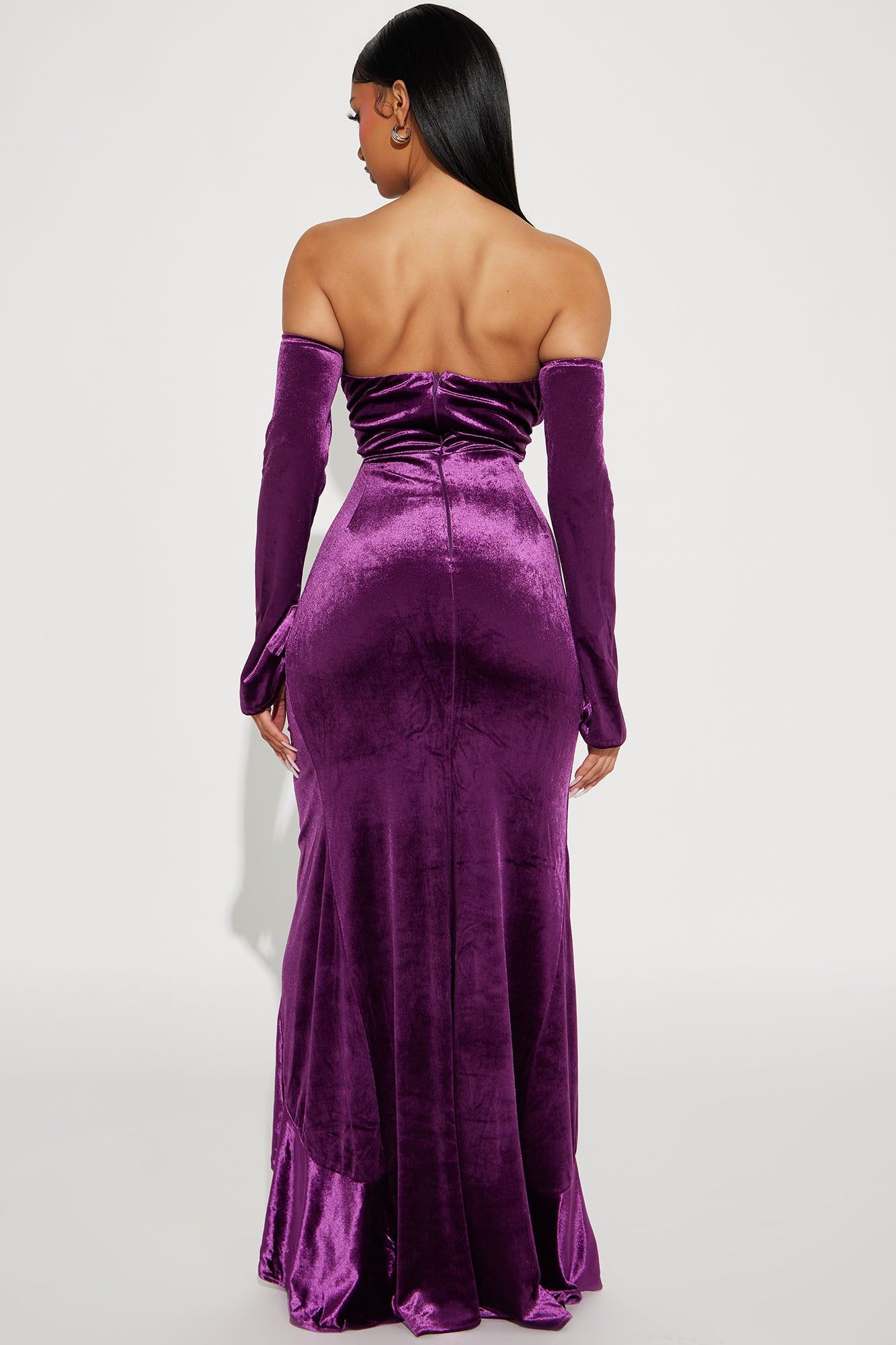 Gracie Velvet Maxi Dress - Purple sold by Fashion Nova product image thumbnail 4