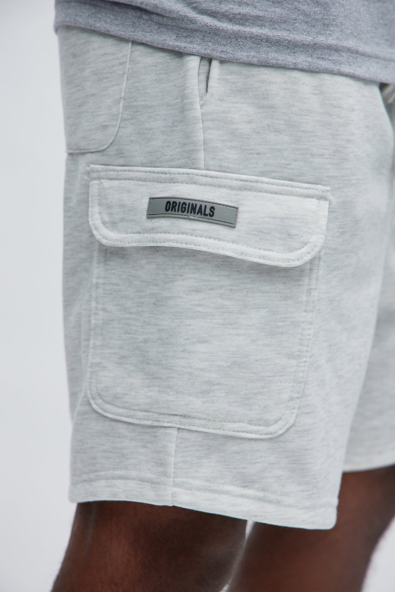 Originals Cargo Sweatshorts - Grey sold by Fashion Nova product image thumbnail 4