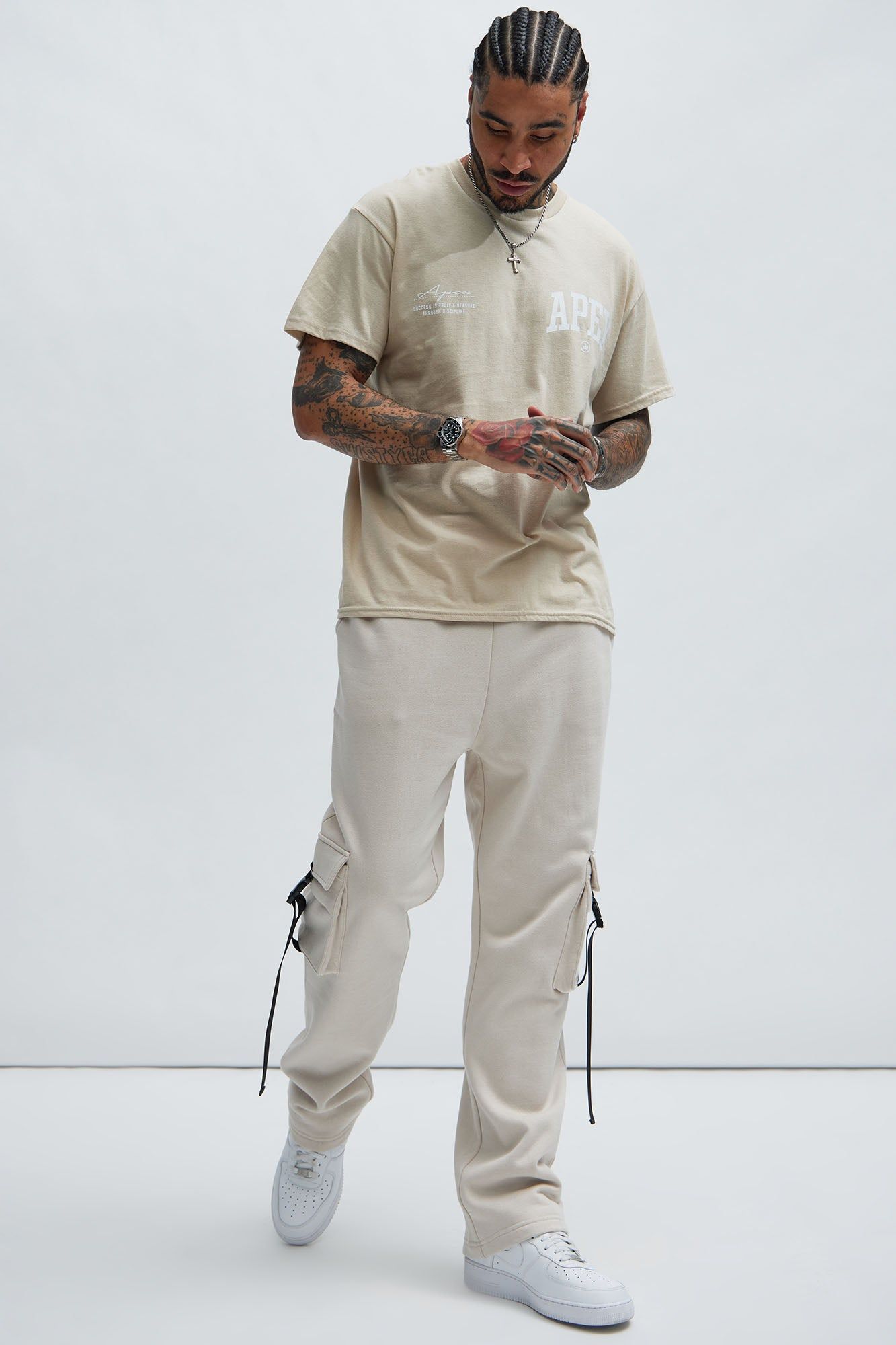 Apex Short Sleeve Tee - Sand sold by Fashion Nova