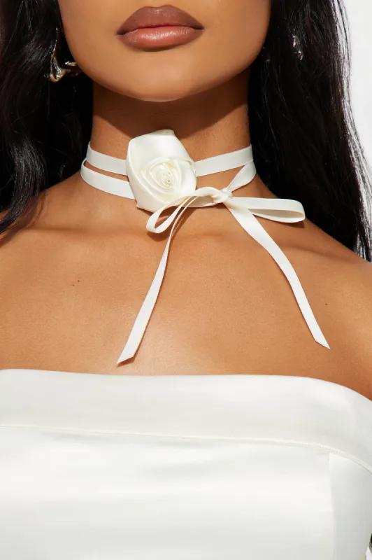 Cherie Rose Choker - Cream sold by Fashion Nova