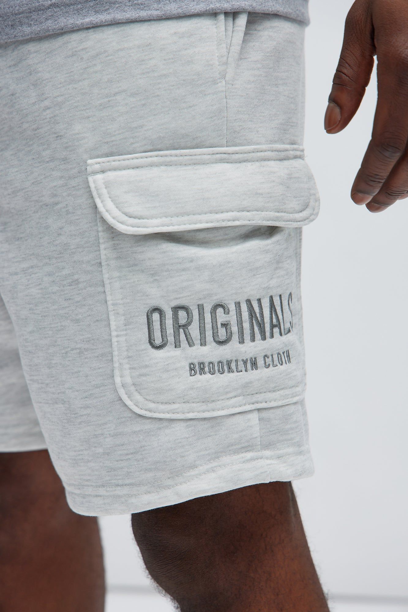 Originals Cargo Sweatshorts - Grey sold by Fashion Nova product image thumbnail 3