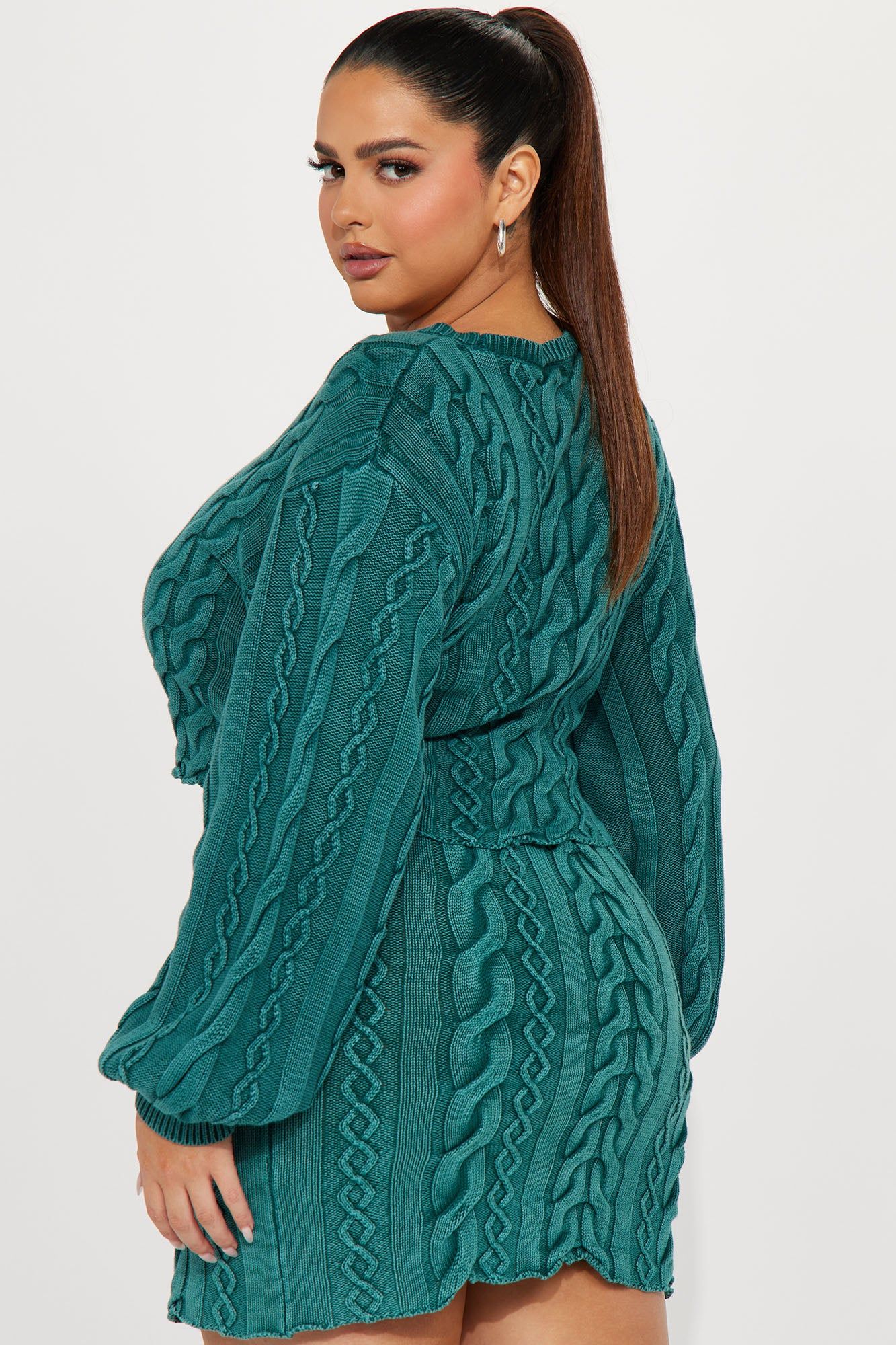 Only Girl Sweater Skirt Set - Hunter sold by Fashion Nova product image thumbnail 6