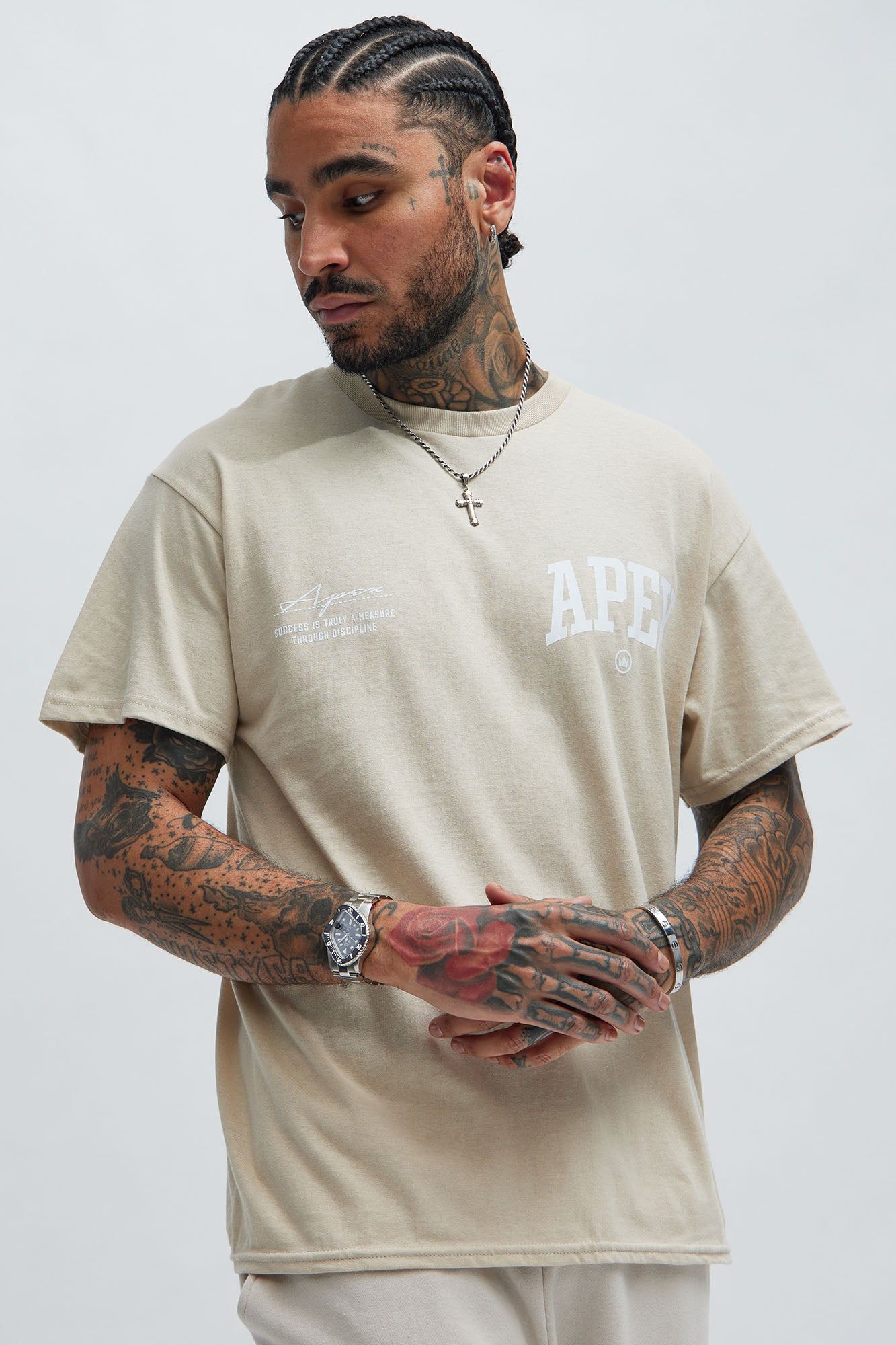 Apex Short Sleeve Tee - Sand sold by Fashion Nova product image thumbnail 3