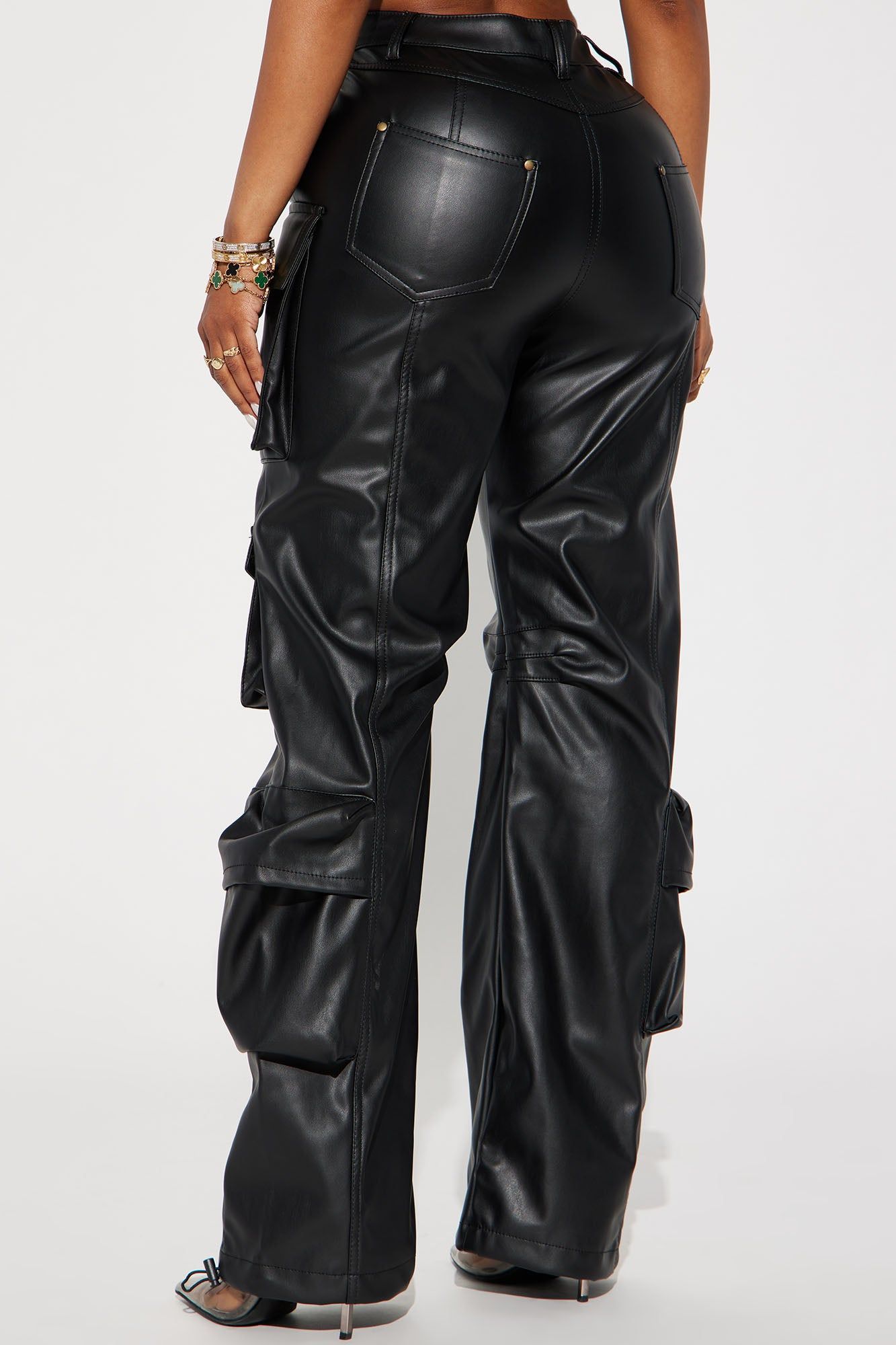 City Is Mine Faux Leather Cargo Pant - Black sold by Fashion Nova product image thumbnail 3