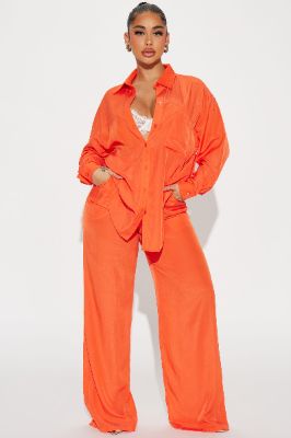 Long Weekend Pant Set - Orange sold by Fashion Nova