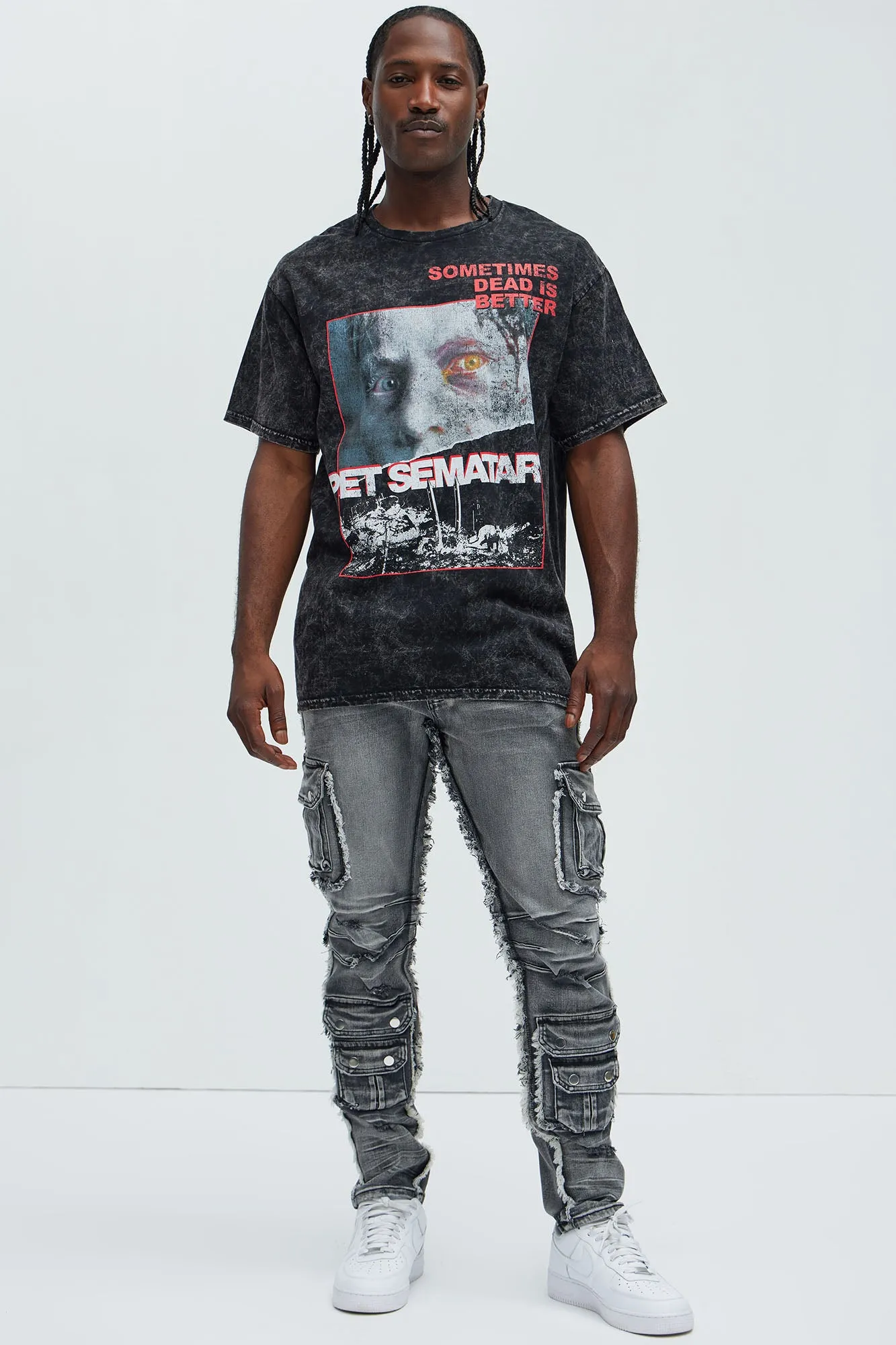 Pet Sematary Oversized Short Sleeve Tee - Black sold by Fashion Nova product image thumbnail 2