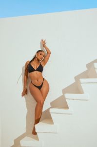 Balmy Beach Days 3 Piece Bikini Set - Black sold by Fashion Nova