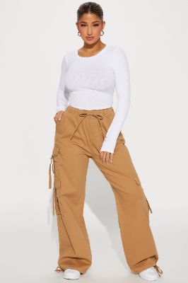 Sort Through It Cargo Jogger - Khaki sold by Fashion Nova