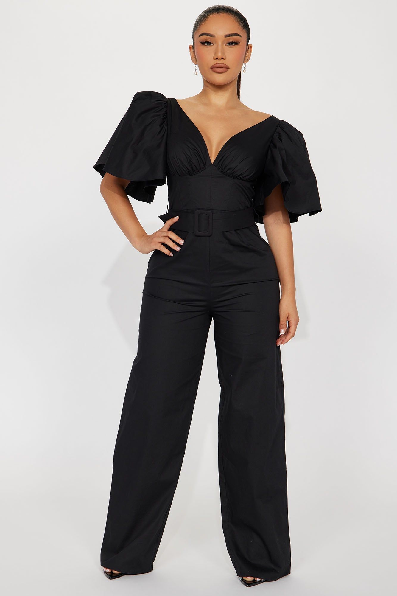 Brunch Gal Jumpsuit - Black sold by Fashion Nova