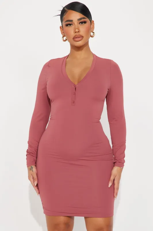 Elizabeth Bodycon Midi Dress - Marsala sold by Fashion Nova