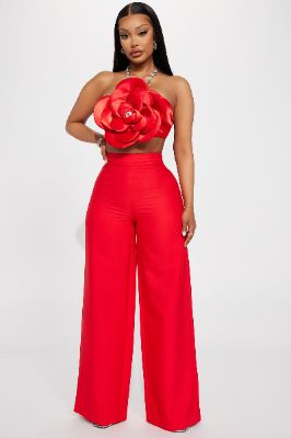 Rosa Pant Set - Red sold by Fashion Nova