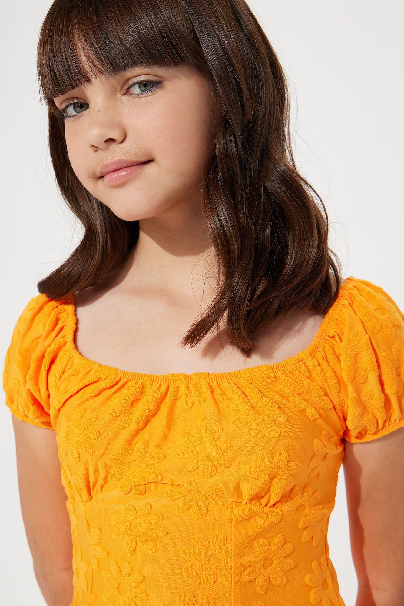 Mini Brandy Smocked Waist Dress - Orange sold by Fashion Nova product image thumbnail 3