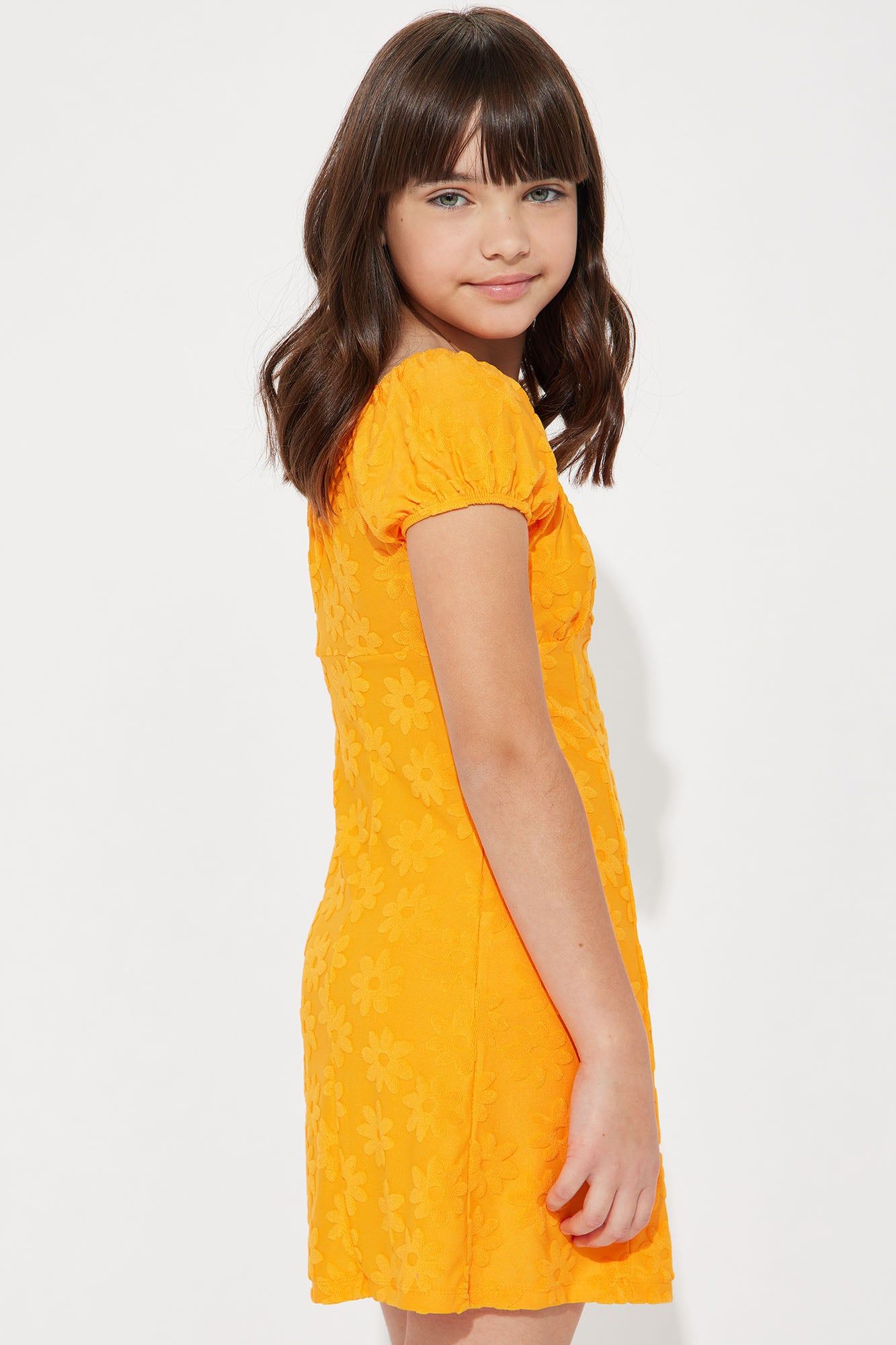 Mini Brandy Smocked Waist Dress - Orange sold by Fashion Nova product image thumbnail 4