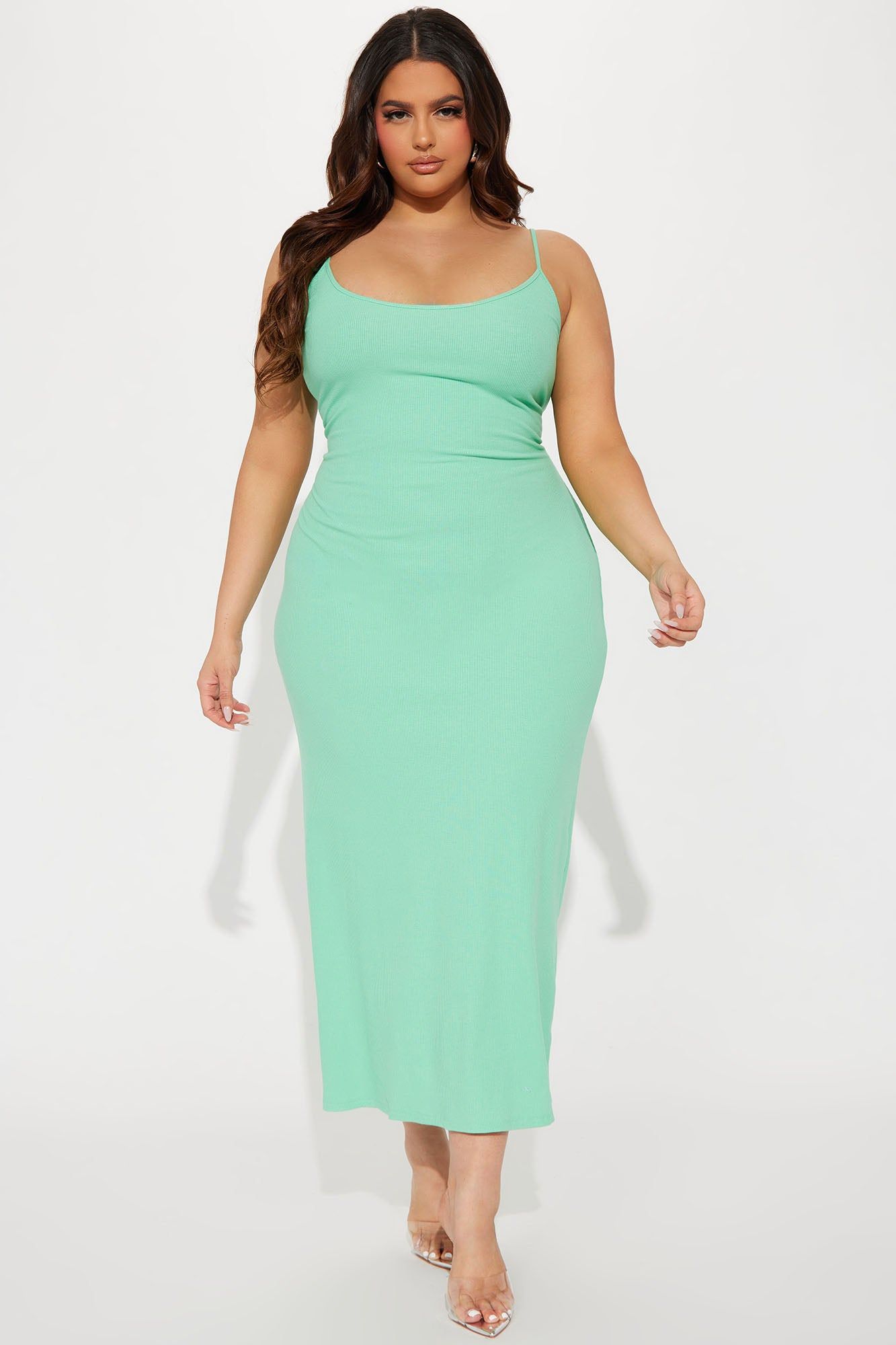 Stella Ribbed Maxi Dress - Mint sold by Fashion Nova product image thumbnail 4