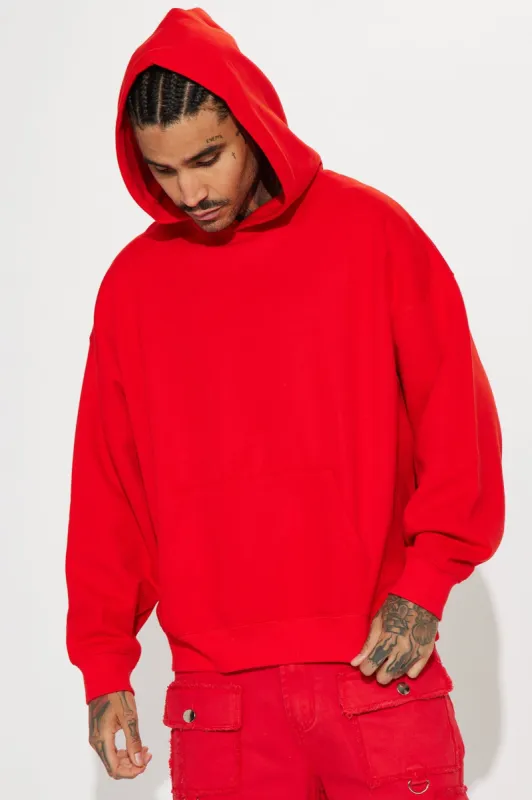 Tyson Oversized Heavyweight Hoodie - Red sold by Fashion Nova