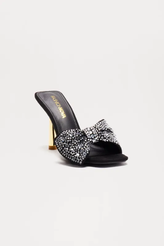 Maylin Rhinestone Heels - Black sold by Fashion Nova