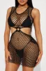 Drinks Under The Sun Fishnet Cover Up - Black sold by Fashion Nova