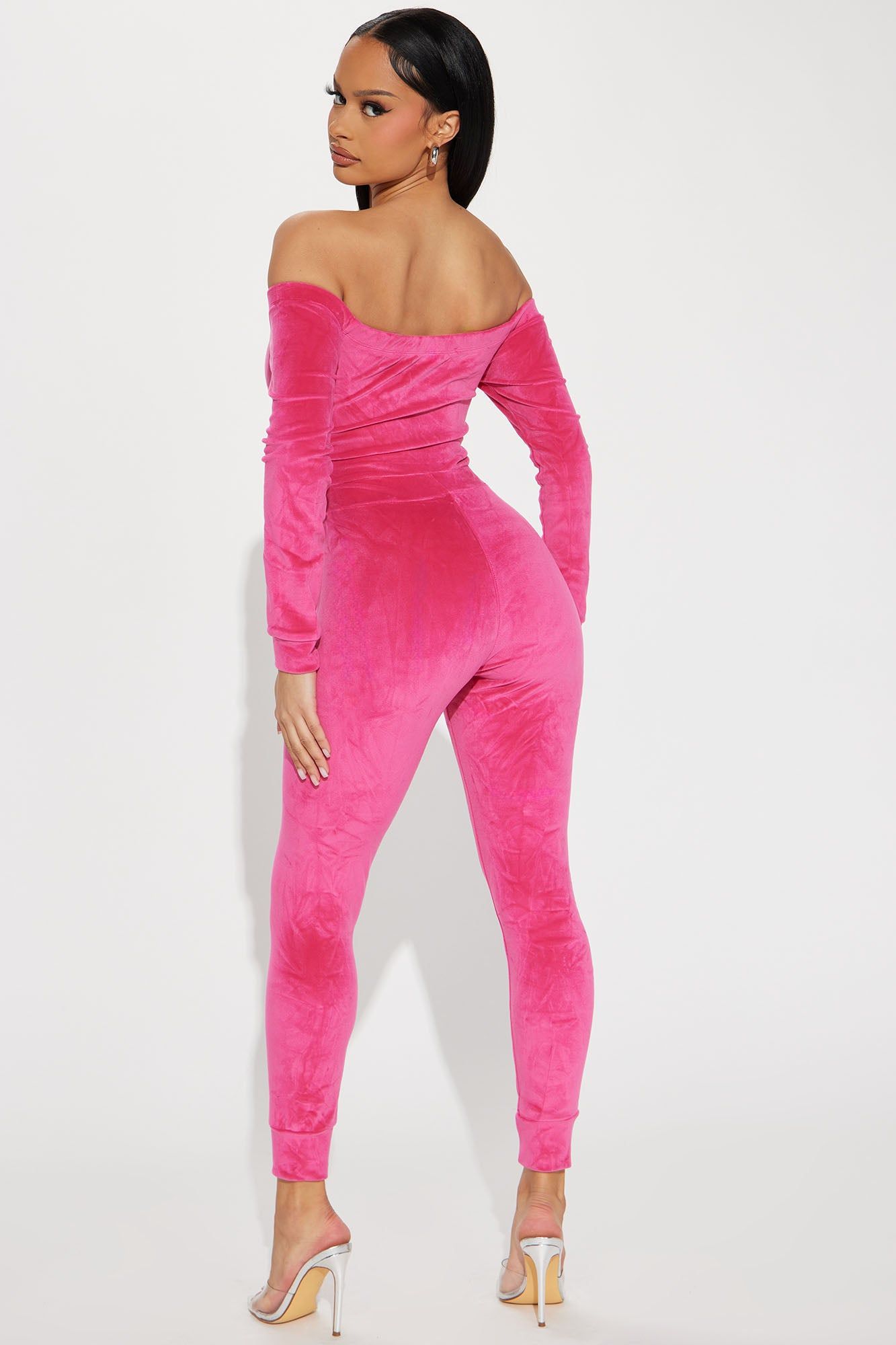 Hug Me Velour Jumpsuit - Pink sold by Fashion Nova product image thumbnail 3