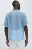 Brannen Textured Relaxed Tee - Light Blue sold by Fashion Nova