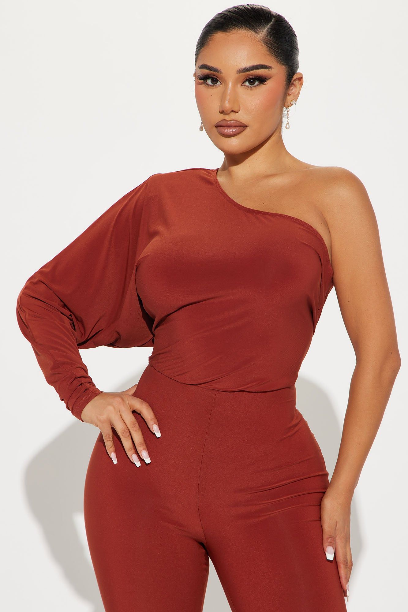 Romee Jumpsuit - Rust sold by Fashion Nova product image thumbnail 2