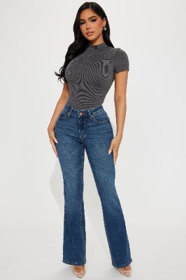 Implications Stretch Bootcut Jeans - Medium Wash sold by Fashion Nova