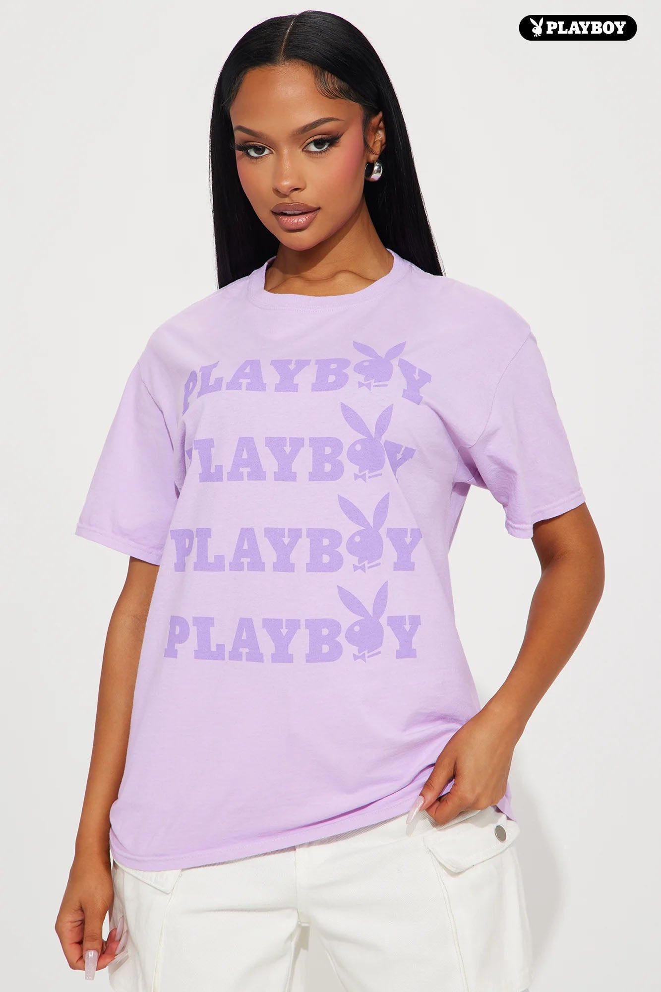 Playboy Graphic Tee - Lavender sold by Fashion Nova