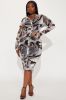 Mesh Midi Dress - Grey sold by Fashion Nova
