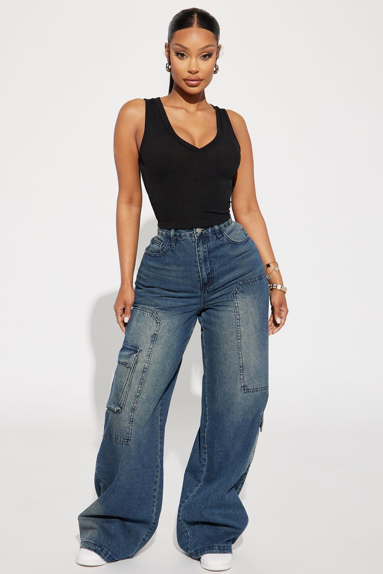 Charlie Reversible Tank Top - Black sold by Fashion Nova product image thumbnail 2