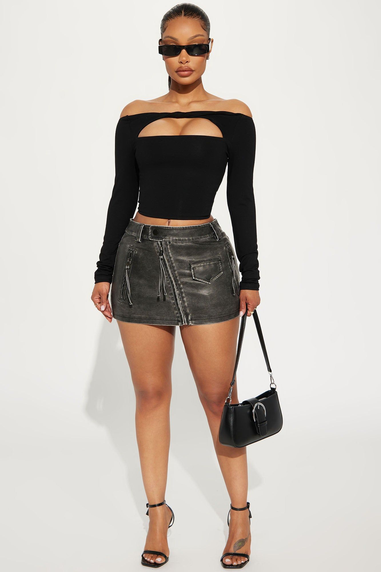 Fool For Love Off Shoulder Top - Black sold by Fashion Nova product image thumbnail 2