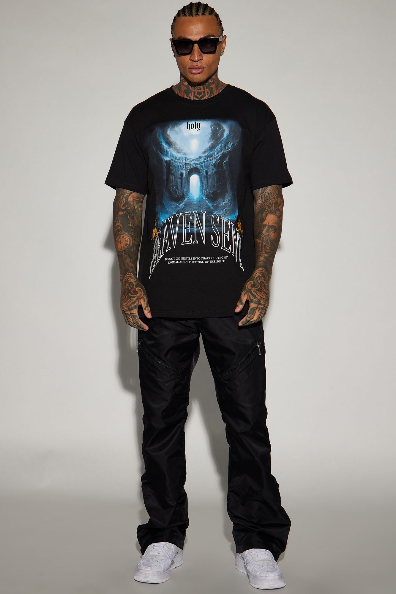 Heaven Sent Blessed Short Sleeve Tee - Black sold by Fashion Nova product image thumbnail 2