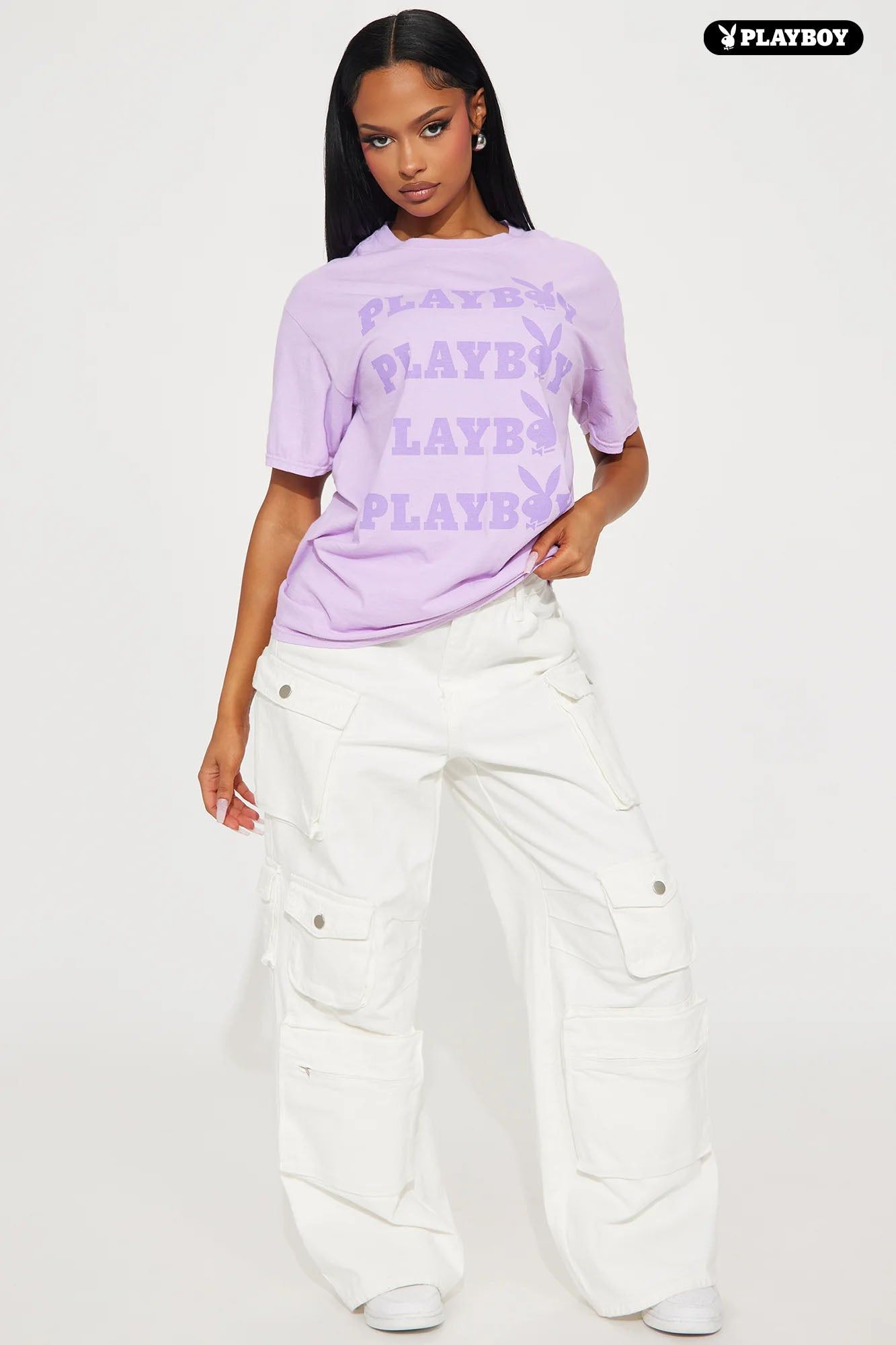 Playboy Graphic Tee - Lavender sold by Fashion Nova product image thumbnail 2