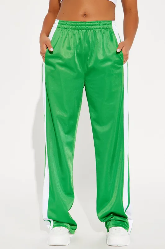 Tinashe Track Pant - Green sold by Fashion Nova