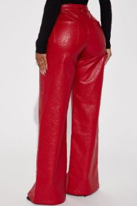 Hot N' Spicy Faux Leather Pant - Red sold by Fashion Nova