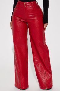 Hot N' Spicy Faux Leather Pant - Red sold by Fashion Nova