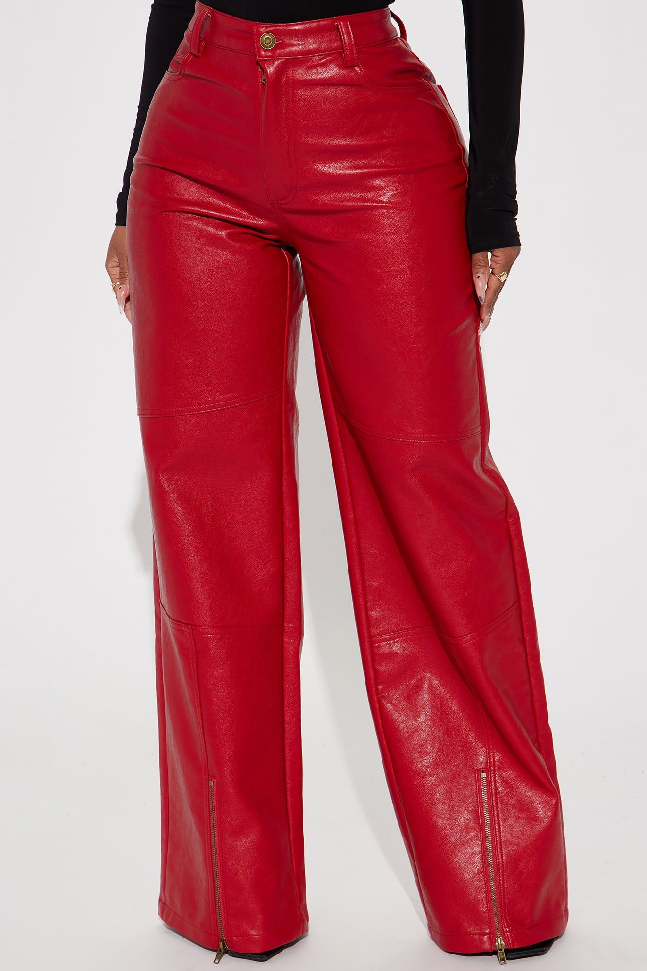 Hot N' Spicy Faux Leather Pant - Red sold by Fashion Nova product image thumbnail 2